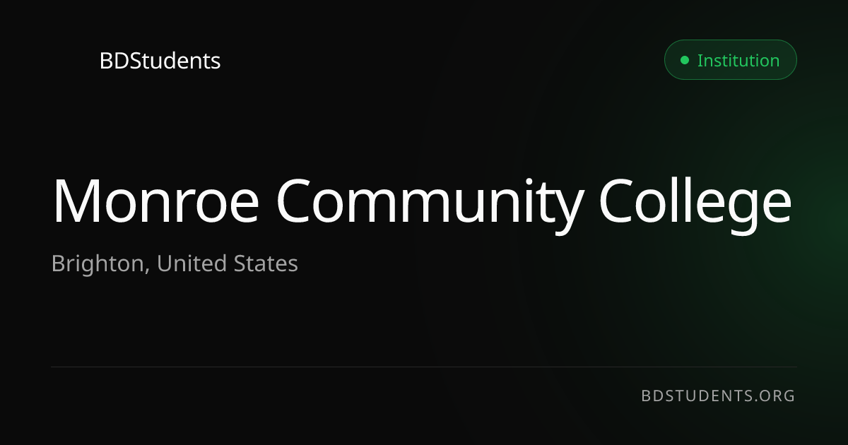 Monroe Community College | BDStudents